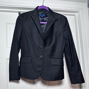 J. Crew Blazer Size 4 Career Office Interview Black Wool Women